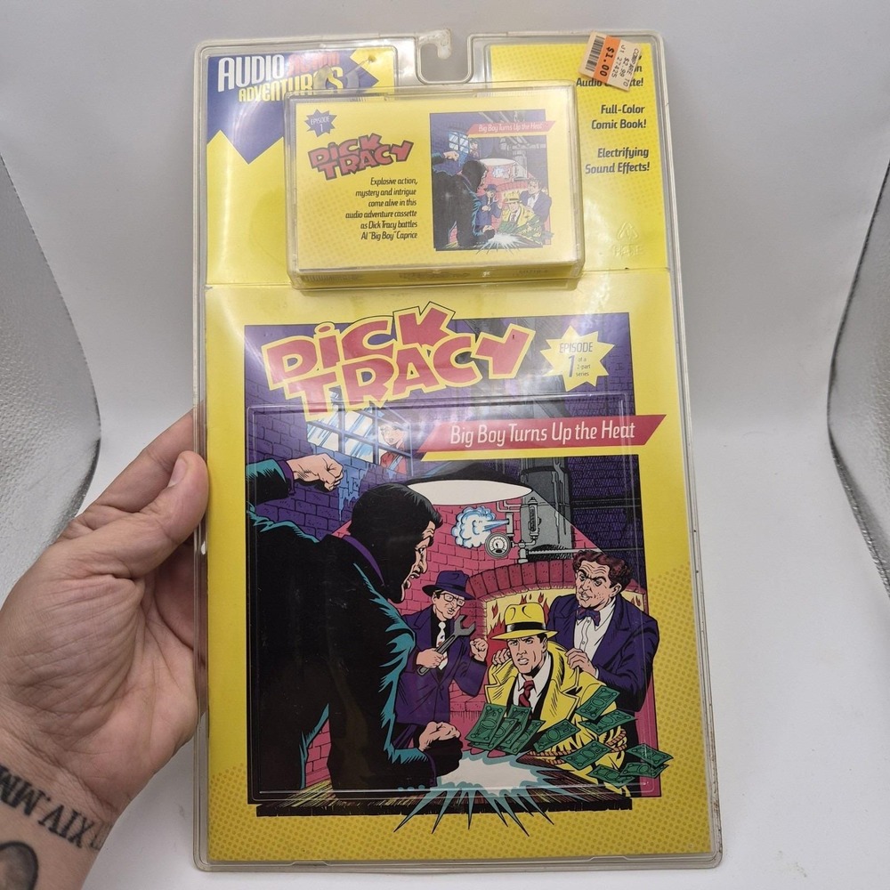Vintage 1990 Dick Tracy Big Boy Turns Up the Heat Episode 1 Cassette Comic...
